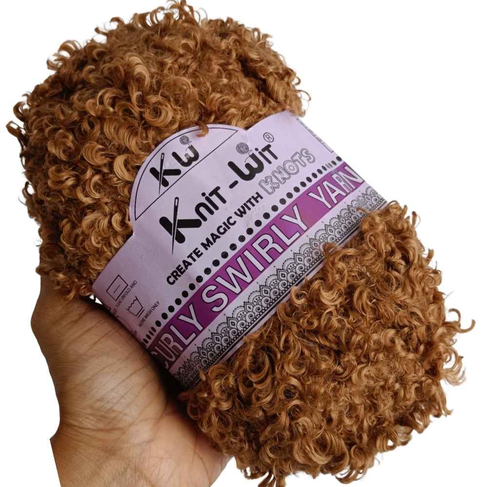 Curly Swirly Yarn 406 Sepia Brown Curly Swirly Yarn 406 Sepia Brown