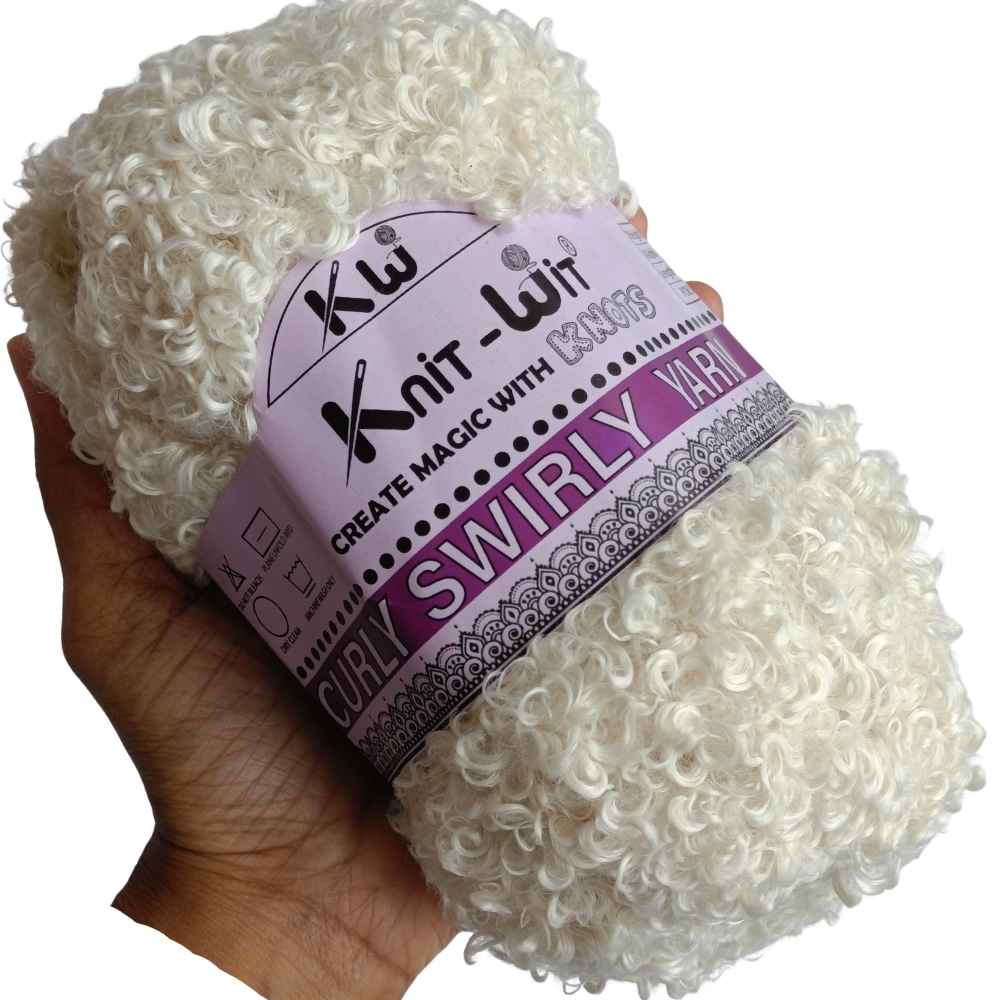 Curly Swirly Yarn 404 Off White Curly Swirly Yarn 404 Off White