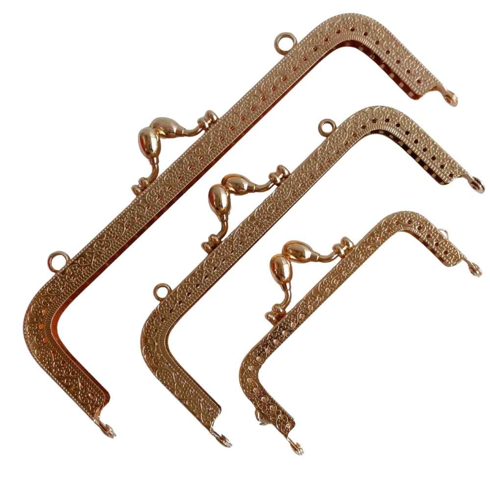 Purse frame Rectangle Rose Gold