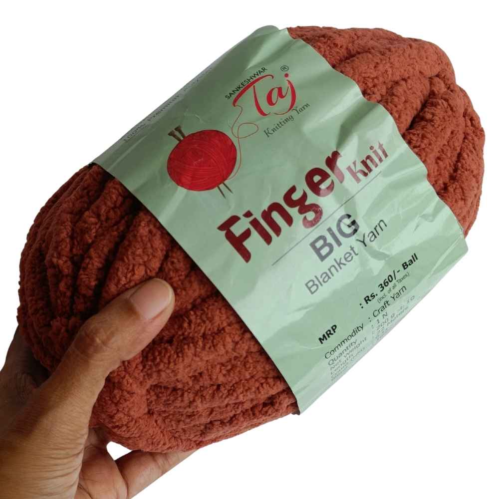 Taj Finger Knit Yarn - Burnt Orange Taj Finger Knit Yarn - Burnt Orange