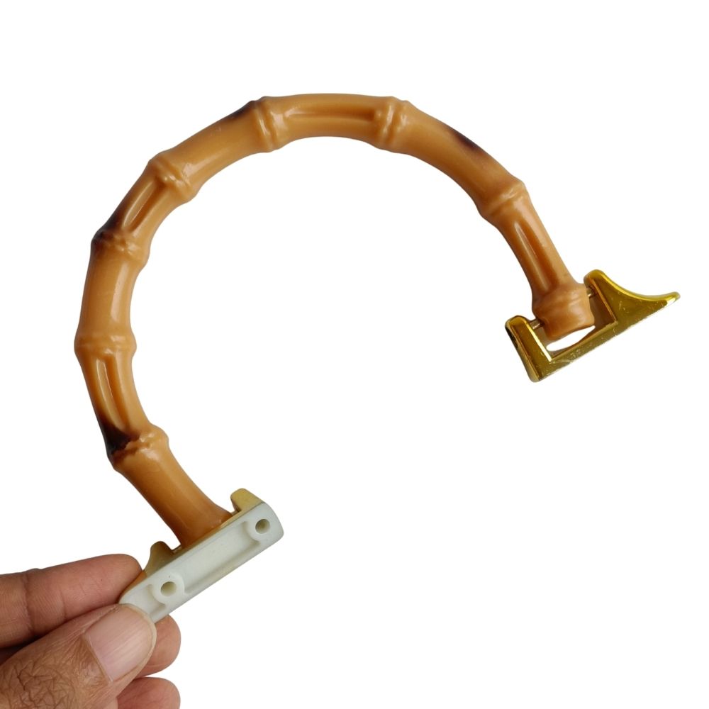 Bag Handle- Acrylic Bamboo Design-10cm