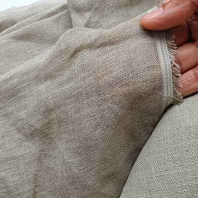 Pure Linen Fabric Sage Green