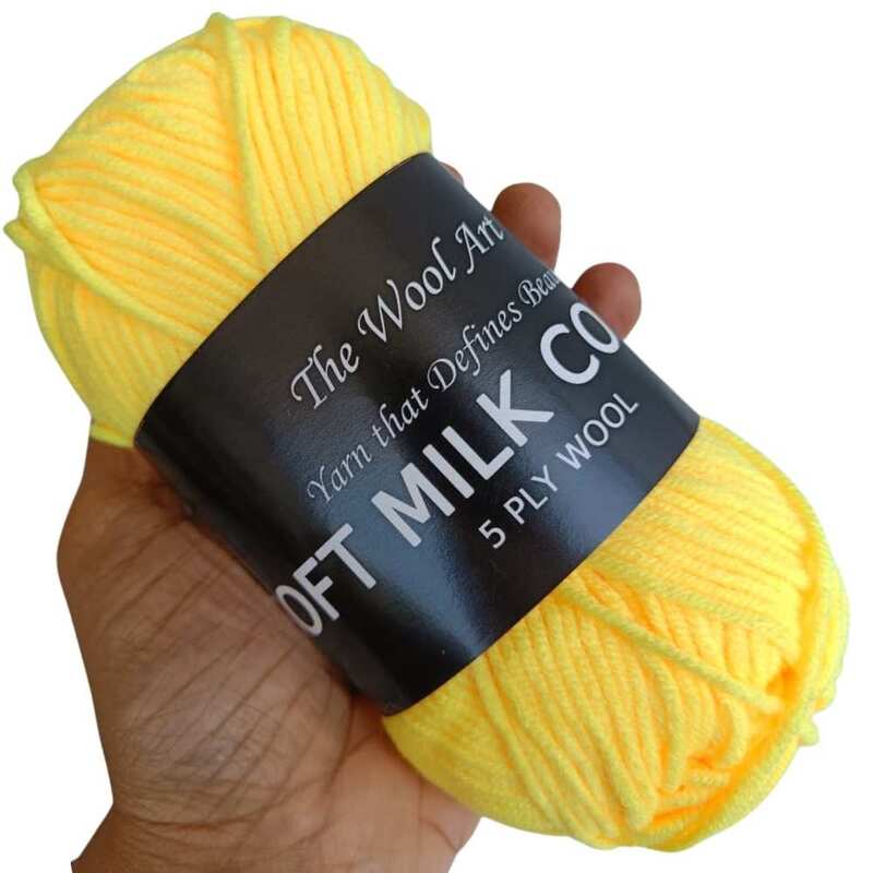 Soft Milk Cotton 08 Bright Yellow Soft Milk Cotton 08 Bright Yellow