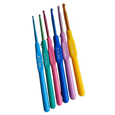 Crochet Hooks With Handle 6 Pcs