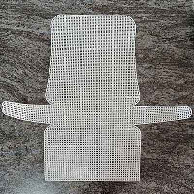 Plastic Canvas Sheet White- shapes