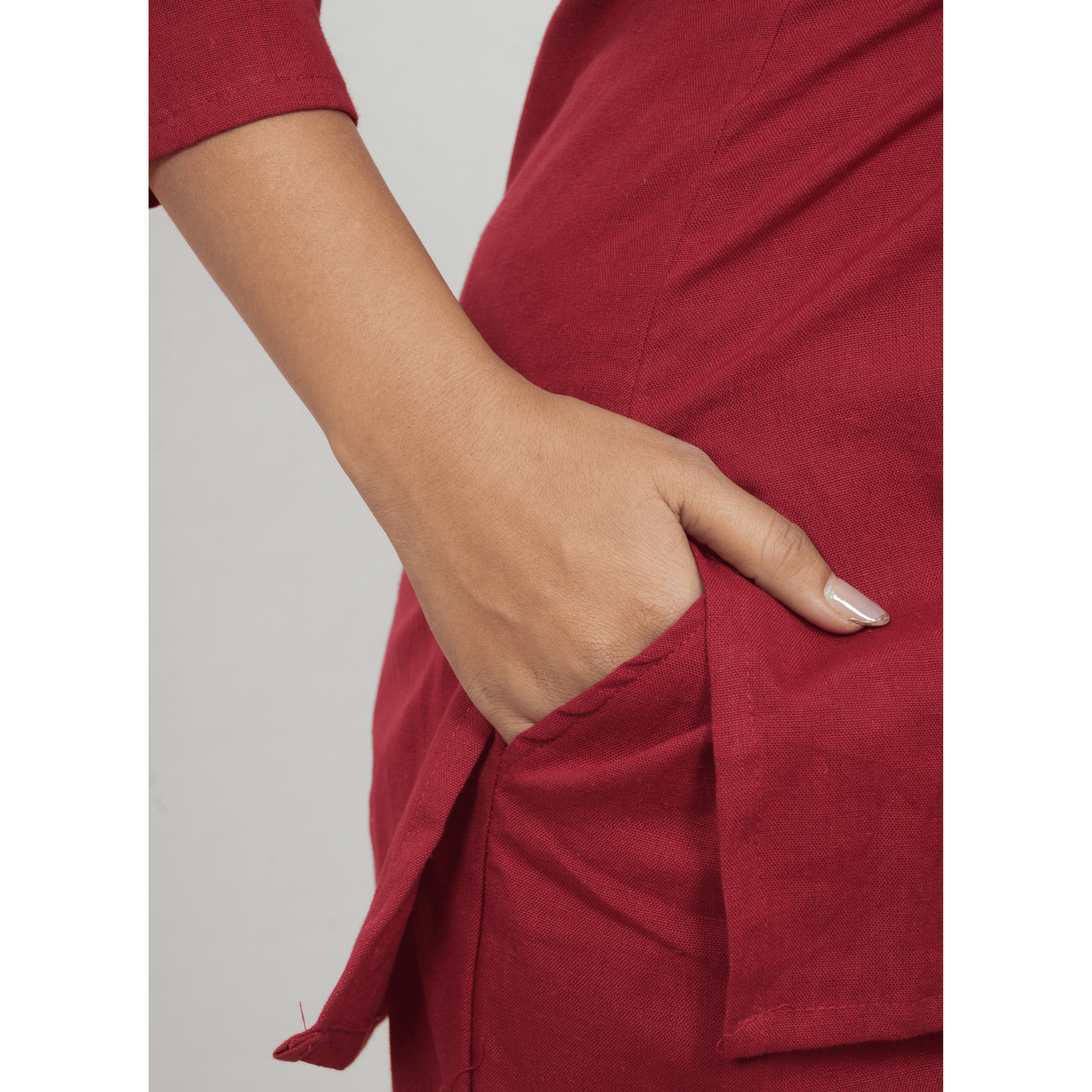 Nivaah Maroon Cotton Short Co-Ord Set Nivaah Maroon Cotton Short Co-Ord Set