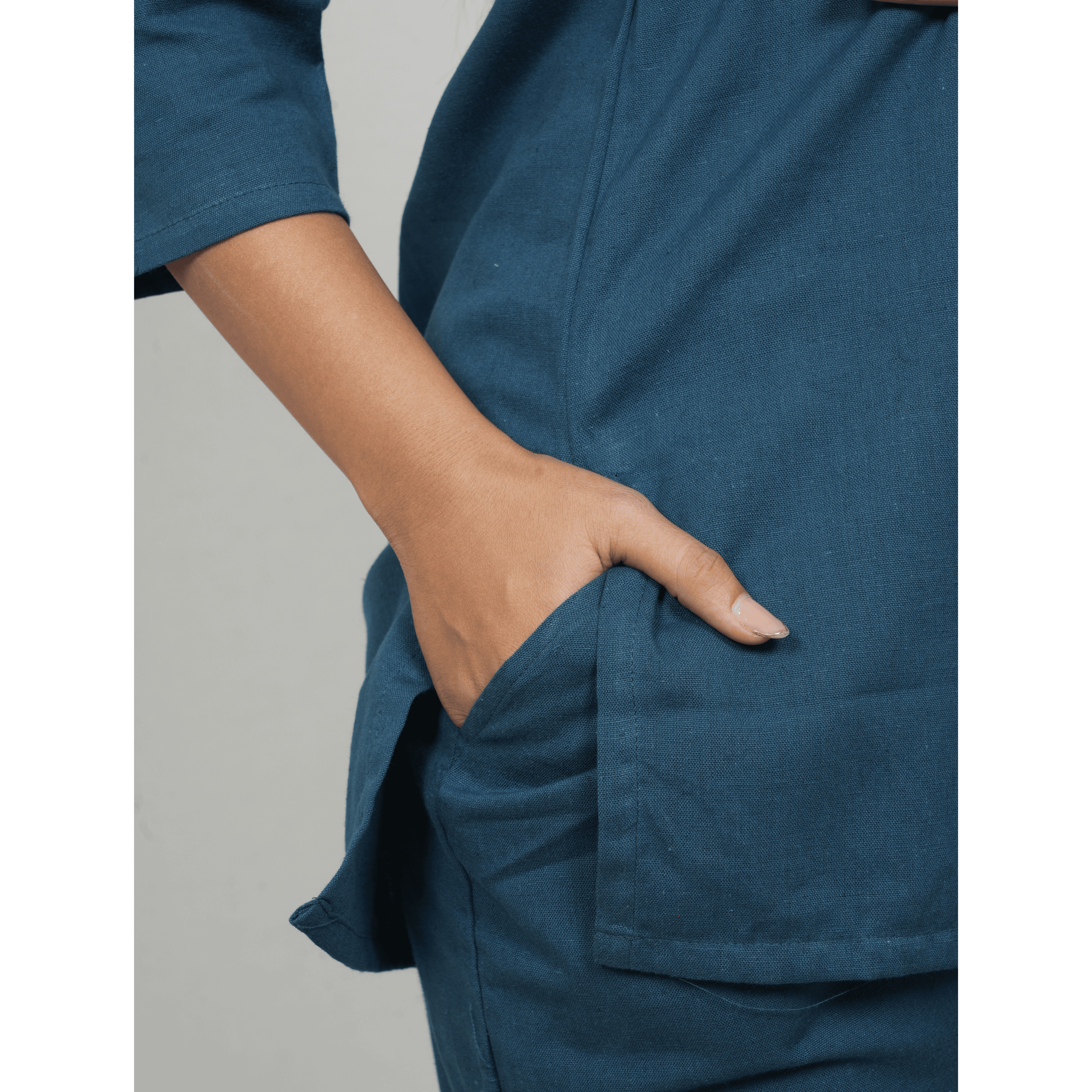 Nivaah Teal Blue Cotton Short Co-Ord Set