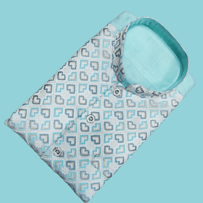 BLUE PARTY WEAR SHIRT
