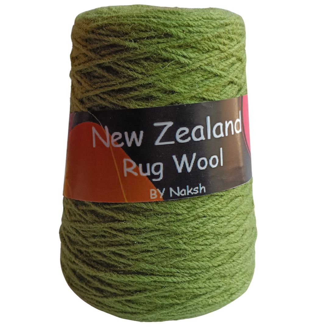 New Zealand Rug Wool 3 Ply Leaf Green 5 New Zealand Rug Wool 3 Ply Leaf Green 5