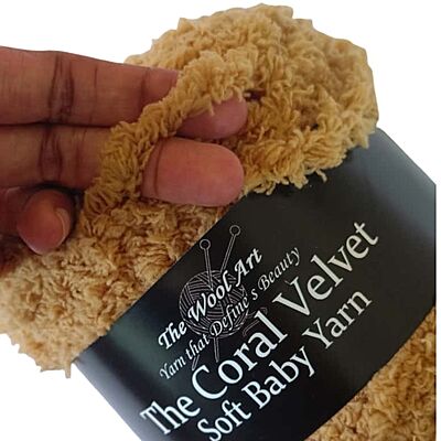 Coral Velvet Soft Baby Yarn 118 Lite brown