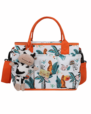 Waterproof Lightweight Fashion Multi-functional Portable Mommy Bag Large Capacity Cartoon Baby Cross-body Bag Mom Package
