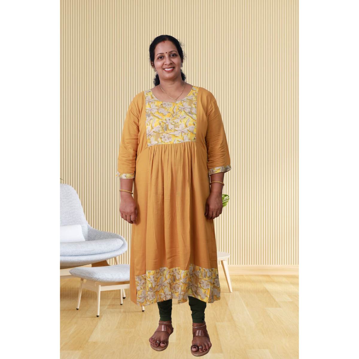 Della Wringle Rayon Yellow