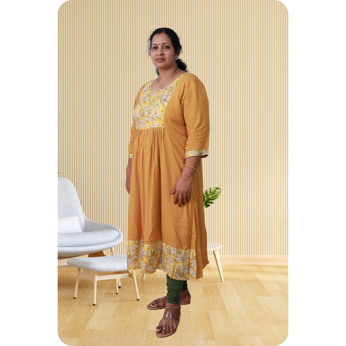 Della Wringle Rayon Yellow
