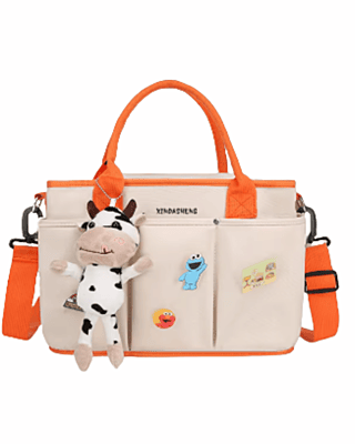 Waterproof Lightweight Fashion Multi-functional Portable Mommy Bag Large Capacity Cartoon Baby Cross-body Bag Mom Package