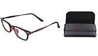 Soigné Unisex Large Rectangular Spectacle Frames.Multi Color - with Black Leather Pouch Soigné Unisex Large Rectangular Spectacle Frames.Multi Color - with Black Leather Pouch