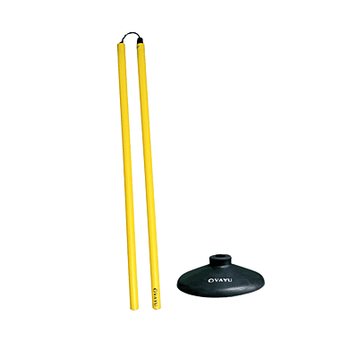 Spring Base Slalom/Agility Poles with Rubber Base (Set of 6)