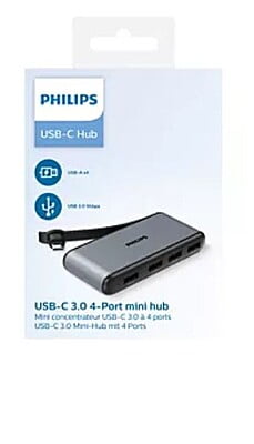 Philips Type C USB Hub USB-C TO 4 X USB -A 3.0 Philips Type C USB Hub USB-C TO 4 X USB -A 3.0