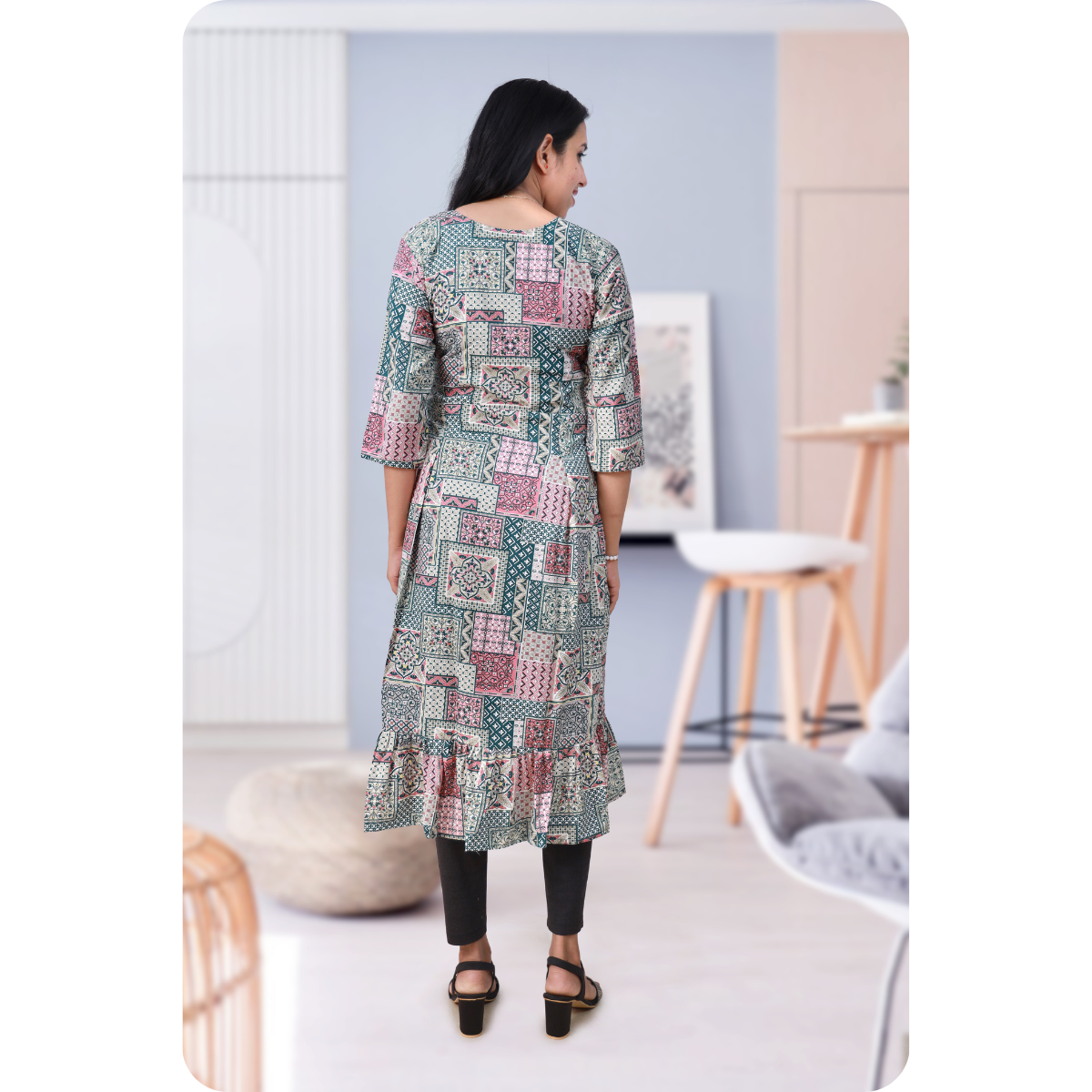Isha Pink & Green Mix