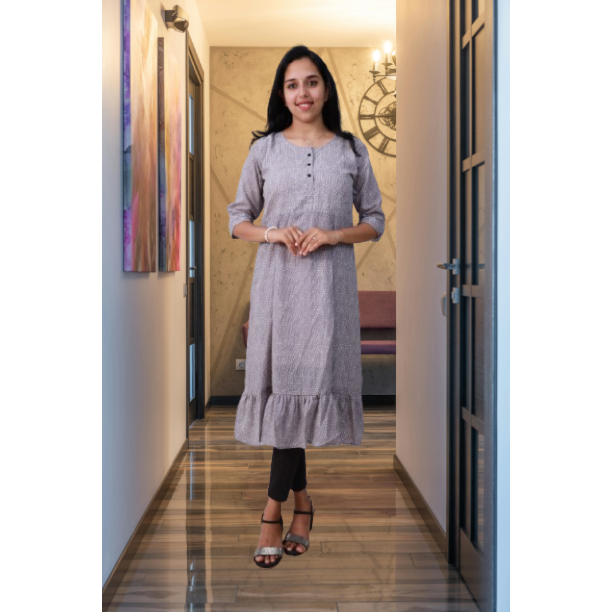 Isha snow Grey