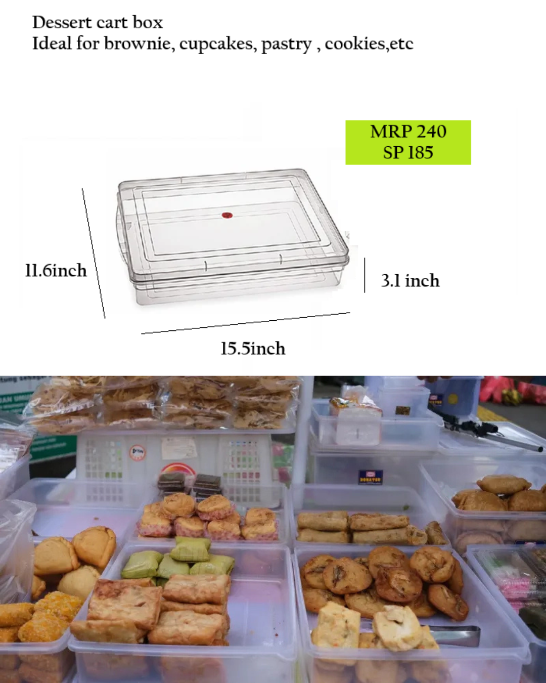 Dessert cart box