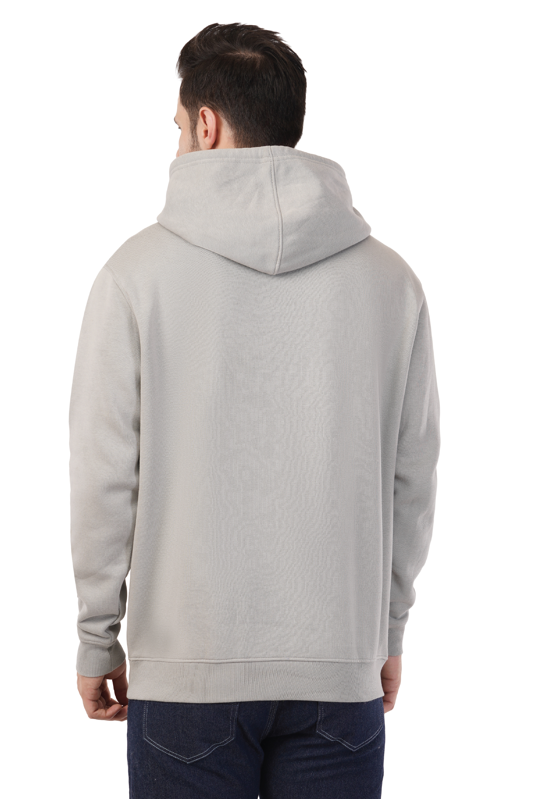 MALE HOODED SWEATSHIRT PENCIL GREY
