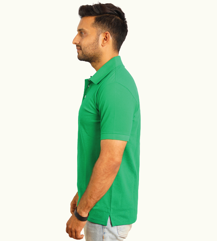GREEN POLO T-SHIRT