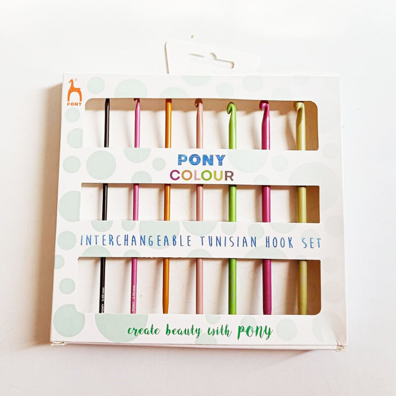 Pony Chroma Interchangeable Tunisian Crochet Hook Set