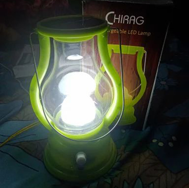 CHIRAG Rechargable Solar Lantern Emergency Light Multicolor CHIRAG Rechargable Solar Lantern Emergency Light Multicolor