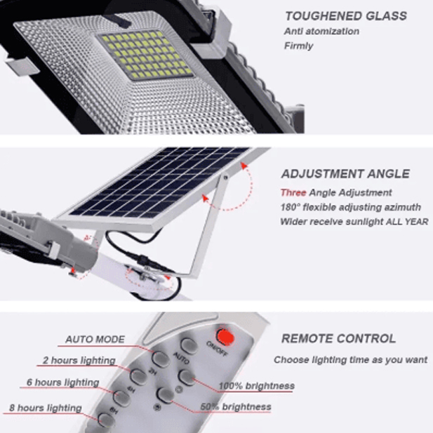 Semi cobra 120 solar street light