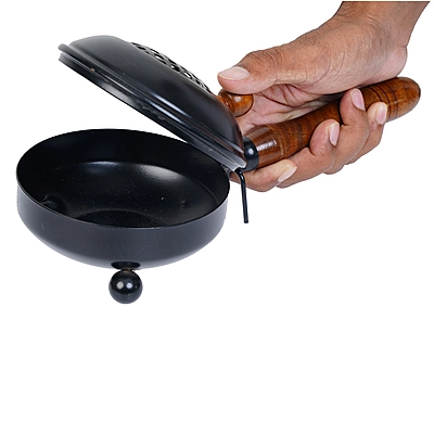 Iron Incense Burner Black Small Iron Incense Burner Black Small