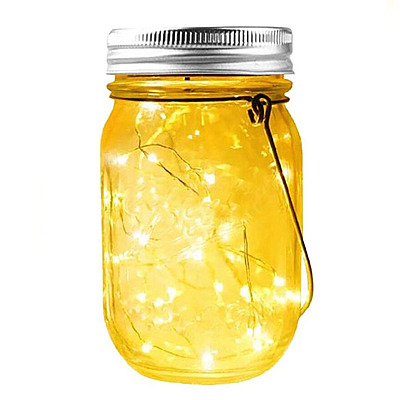 Solar Mason Jar Rechargeable Auto on off Hadas Que Funcionan Con Pilas, Tira Tapa Tarro Masón Solar Mason Jar Rechargeable Auto on off Hadas Que Funcionan Con Pilas, Tira Tapa Tarro Masón