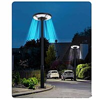 Thali UFO Model Solar Light Home Garden LED Waterproof Outdoor Lamp