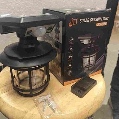 Monkey Round White Light + Tungsten Solar Sensor Light
