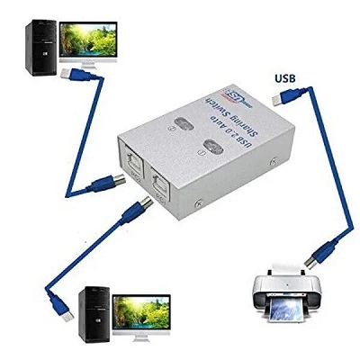 Usb Switch 1X2 Auto | 3 in 1 (1) 2 Ports Auto Printer Sharing Switch Hub Box-GP-10155 Usb Switch 1X2 Auto | 3 in 1 (1) 2 Ports Auto Printer Sharing Switch Hub Box-GP-10155