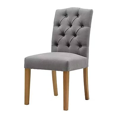 VIKINTERIO Modern Gulmurg Dining Chair - Dark Gray Fabric VIKINTERIO Modern Gulmurg Dining Chair - Dark Gray Fabric