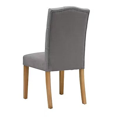 VIKINTERIO Modern Gulmurg Dining Chair - Dark Gray Fabric VIKINTERIO Modern Gulmurg Dining Chair - Dark Gray Fabric