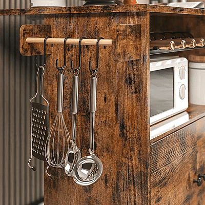 VIKINTERIO Wood Kitchen Island