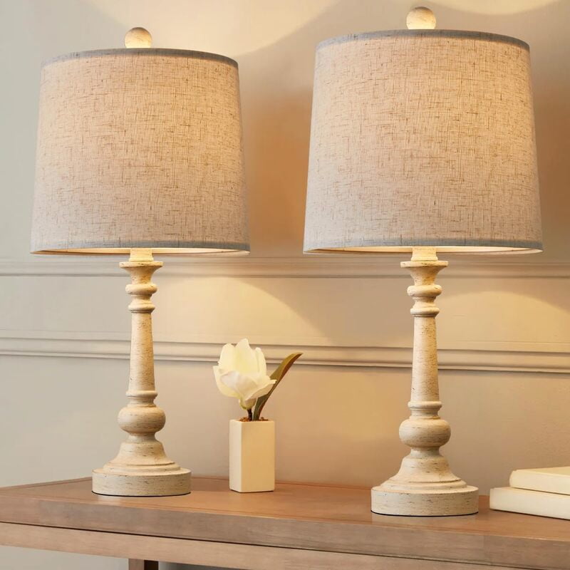 21" Retro Style Farmhouse Table Lamp Sets of 2 for Living Room 21" Retro Style Farmhouse Table Lamp Sets of 2 for Living Room