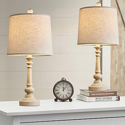 21" Retro Style Farmhouse Table Lamp Sets of 2 for Living Room 21" Retro Style Farmhouse Table Lamp Sets of 2 for Living Room
