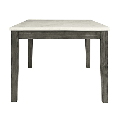 VIKINTERIO Malabar Dining Table with Marble Top and Six Upholstory Chairs VIKINTERIO Malabar Dining Table with Marble Top and Six Upholstory Chairs