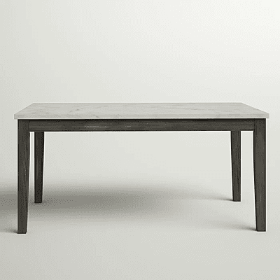 Vikinterio Malabar Marble Top Six seater Dining Table Vikinterio Malabar Marble Top Six seater Dining Table