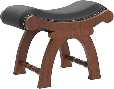 Vikinterio Cushioned Ottoman Stool Vikinterio Cushioned Ottoman Stool