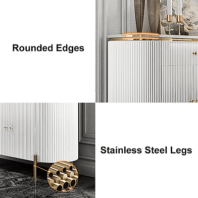 Vikinterio 55.1" Modern Marble Top Buffet & Sideboard Vikinterio 55.1" Modern Marble Top Buffet & Sideboard