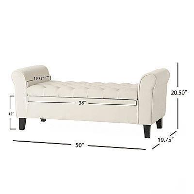 Vikinterio Norway Armed Storage Bench Vikinterio Norway Armed Storage Bench