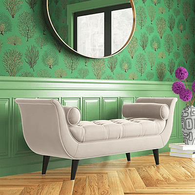 Vikinterio Venice Upholstered Bench Vikinterio Venice Upholstered Bench