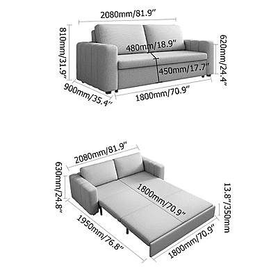 Vikinterio Milan Sofa Cum Bed Vikinterio Milan Sofa Cum Bed