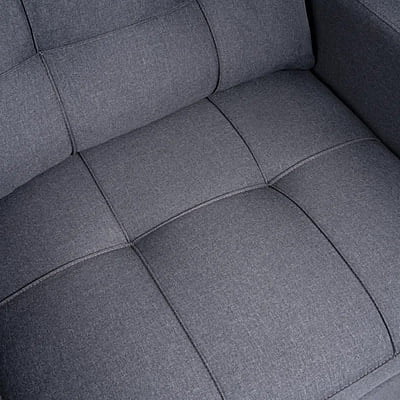 Vikinterio 3 in 1 Convertible Chair Bed, Lounger Sleeper Chair Bed in Gray Linen Fabric Vikinterio 3 in 1 Convertible Chair Bed, Lounger Sleeper Chair Bed in Gray Linen Fabric