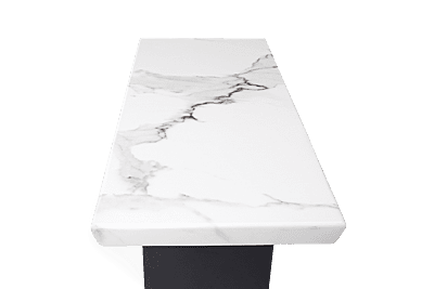Vikinterio U Shape White Marble Coffee Table Vikinterio U Shape White Marble Coffee Table