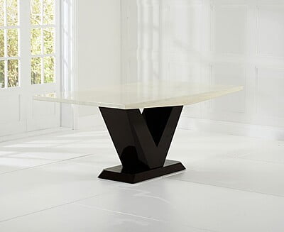 57 Marble Top Dining Table Set with Six Chairs 57 Marble Top Dining Table Set with Six Chairs
