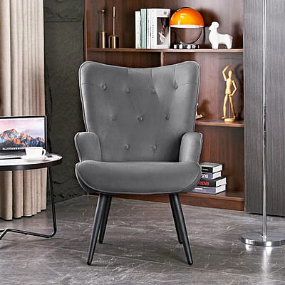 Vikinterio Upholstered Wingback Chair Vikinterio Upholstered Wingback Chair